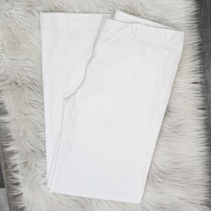 Valentino red valentino white wide leg  stretch  pants